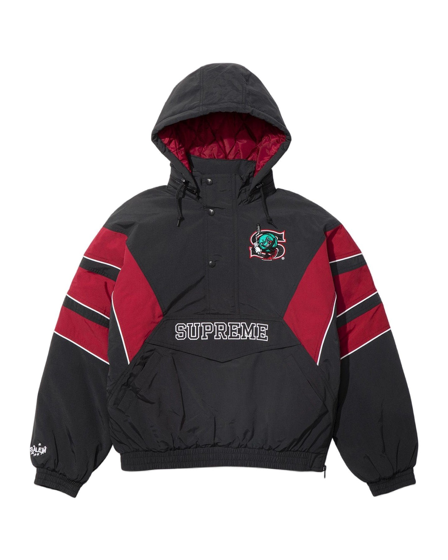 Supreme/SALEM Half Zip Stadium Jacket